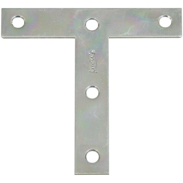 National Hardware Plate T Steel 4X4In Zinc Pltd N266-445